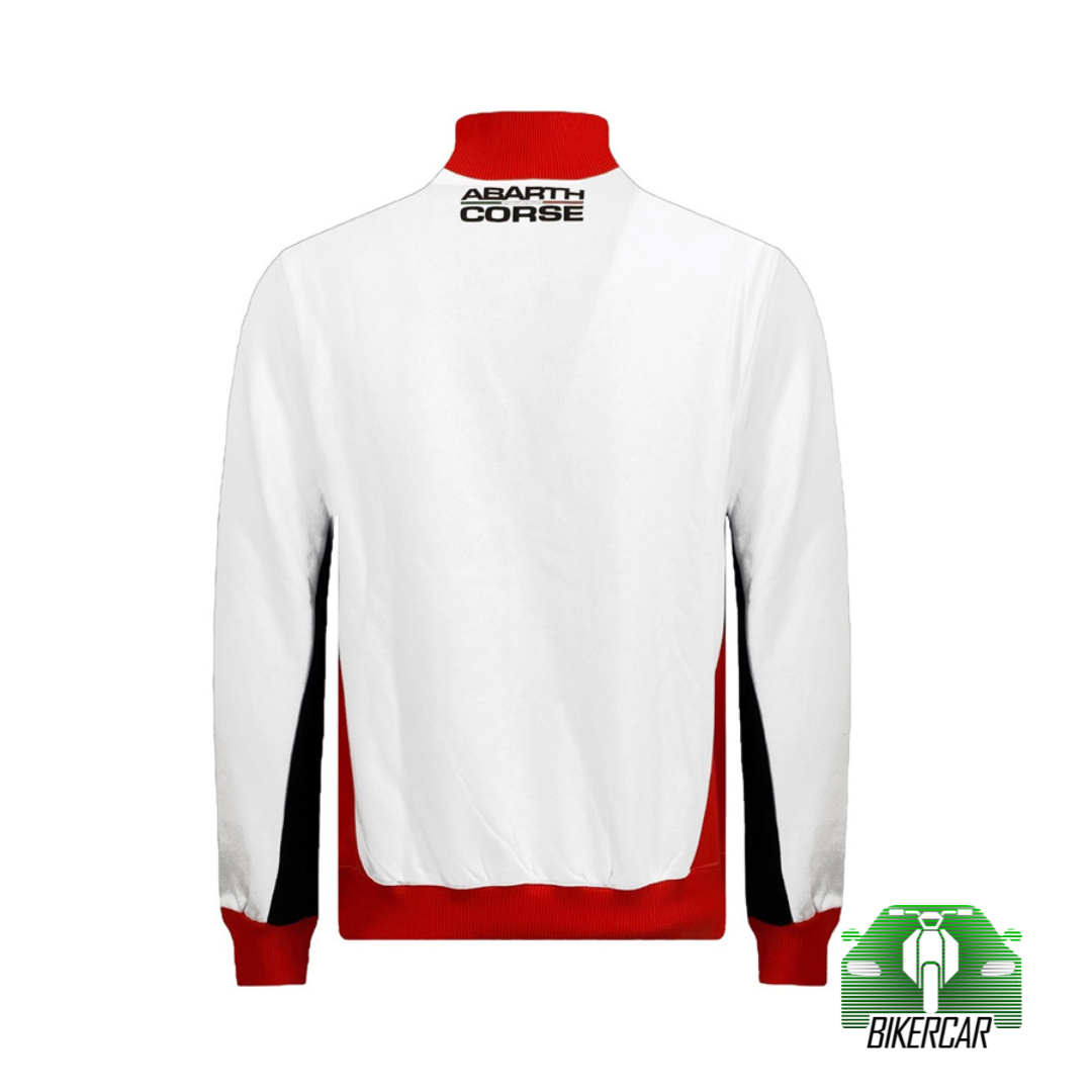 SUDADERA ABARTH CORSE CON CREMALLERA BLANCO NIÑO
