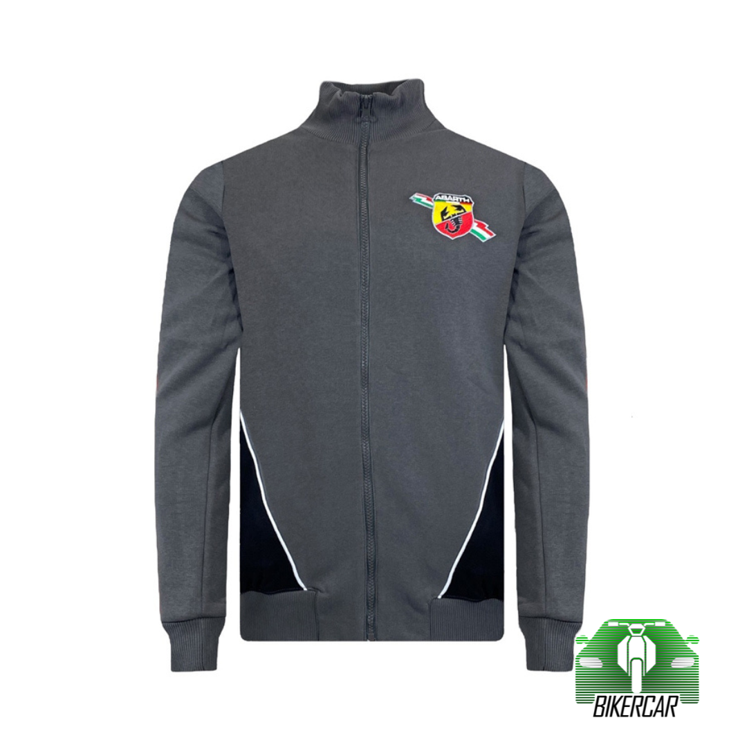 SUDADERA ABARTH CORSE CON CREMALLERA GRIS NIÑO