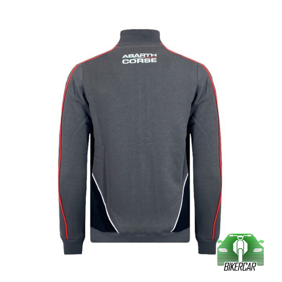 SUDADERA ABARTH CORSE CON CREMALLERA GRIS NIÑO