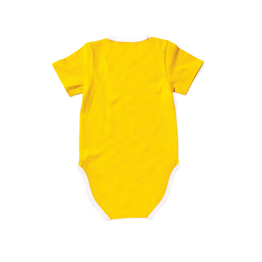 BABY GROW VEST YELLOW