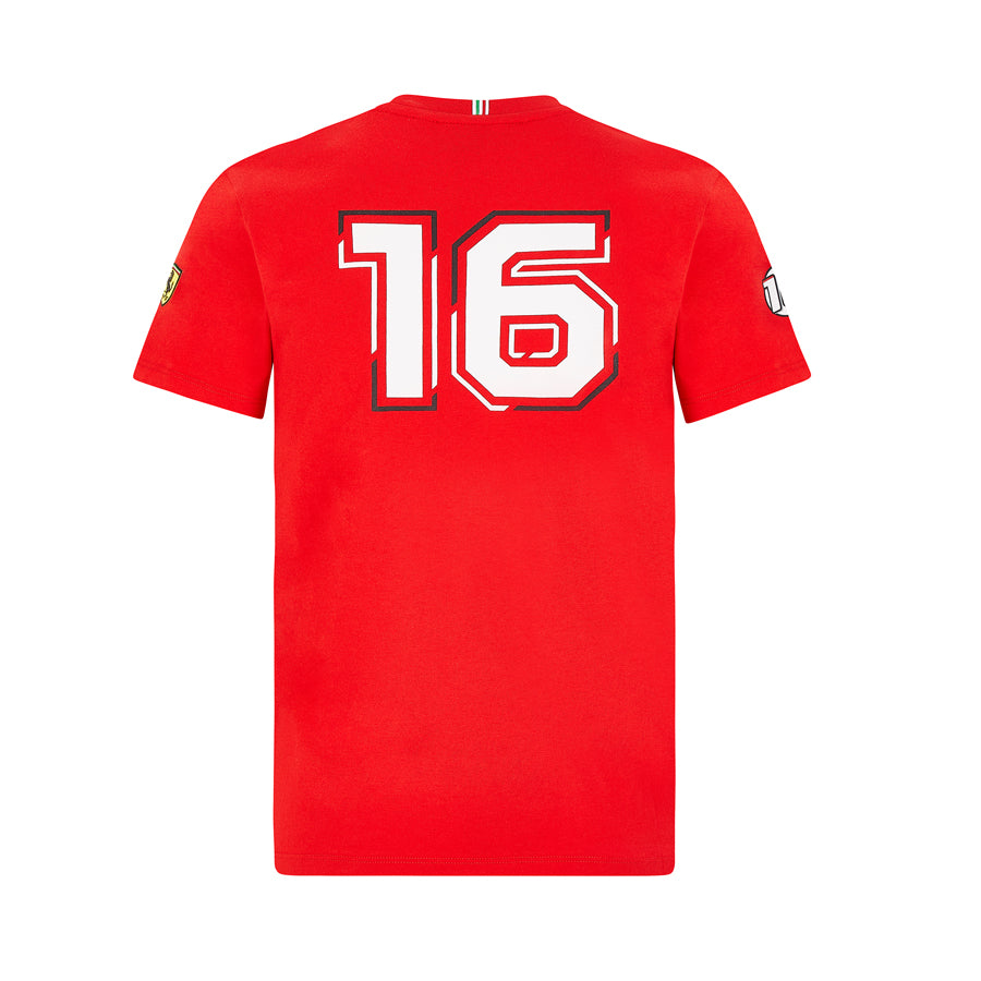 MEN LECLERC DRIVER TEE RED