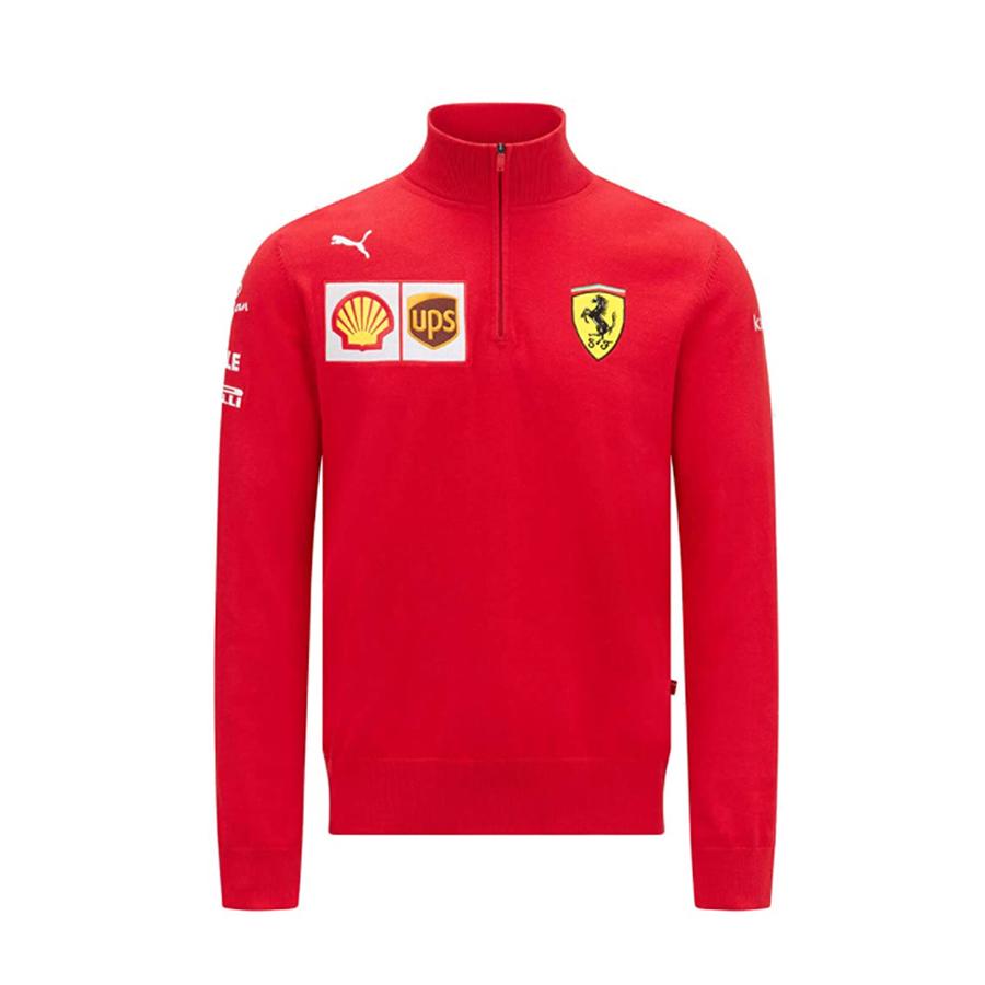 MEN REPLICA TEAM HALF ZIP JUMPER RED