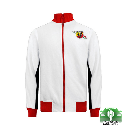 SUDADERA ABARTH CORSE CON CREMALLERA BLANCO NIÑO