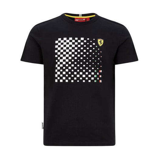 MEN CHECKERED GRAPHIC TEE