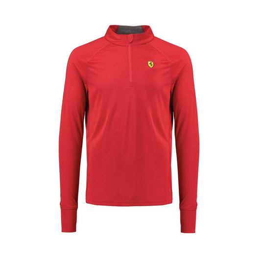 MEN LS 1/2 ZIP MIDLAYER RED