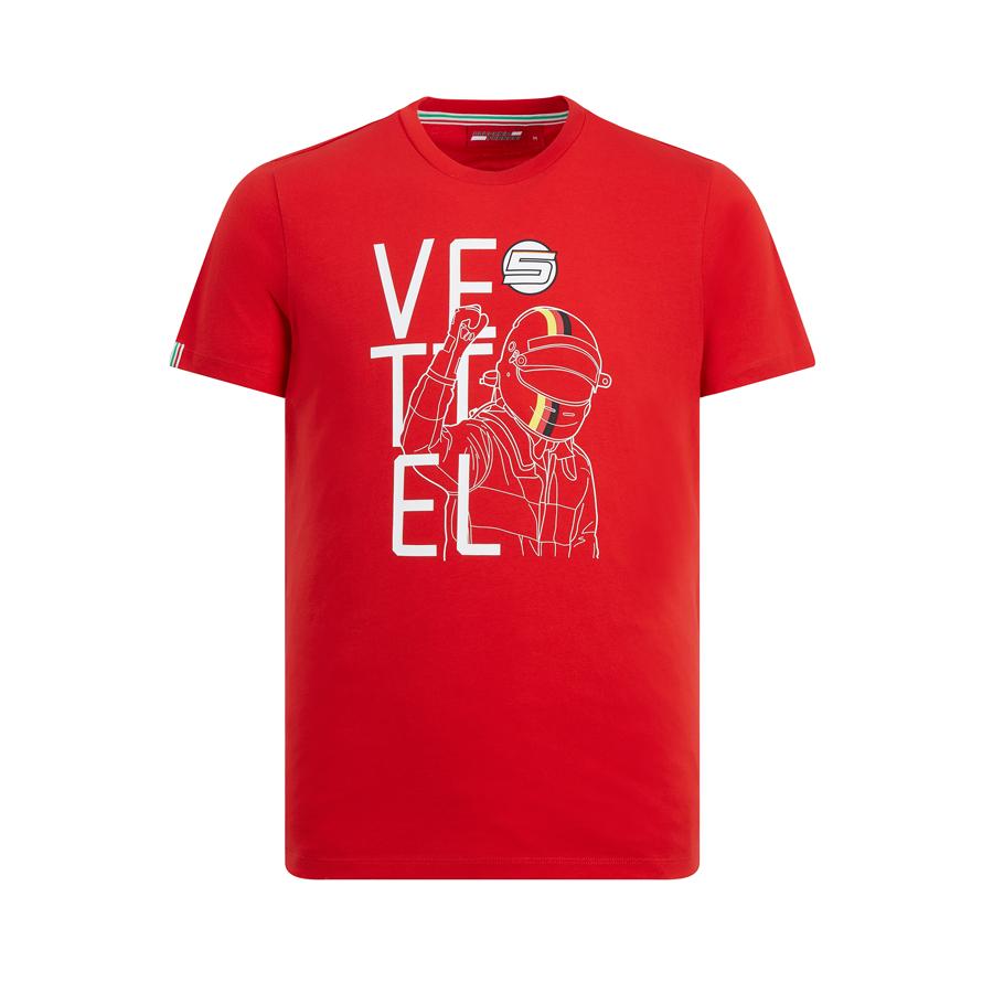 MEN VETTEL DRIVER TEE RED